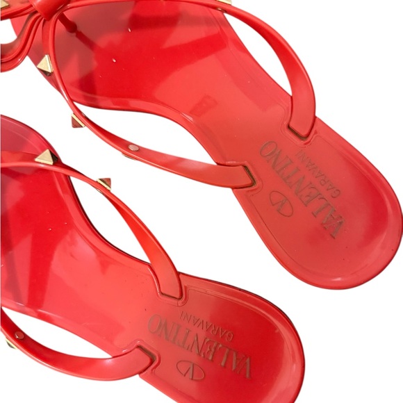 Valentino Rockstud Jelly Bow Sandals - Picture 4 of 6